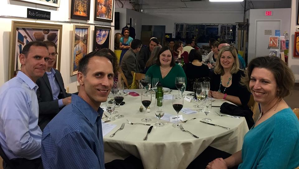 Guests at Table at Dinner